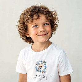 Camiseta De Bebé Winter Fox Watercolor Boy