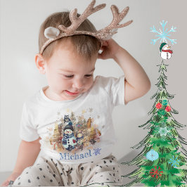 Camiseta De Bebé Winter Magic Snowman