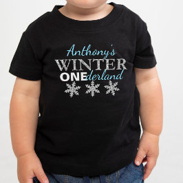 Camiseta De Bebé Winter ONEderland Primer cumpleaños