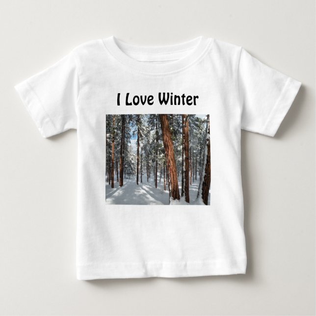 Camiseta De Bebé Winter Ponderosa (Anverso)