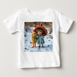 Camiseta De Bebé „Winterfreunde – Magische Freundschaft im Schnee“
