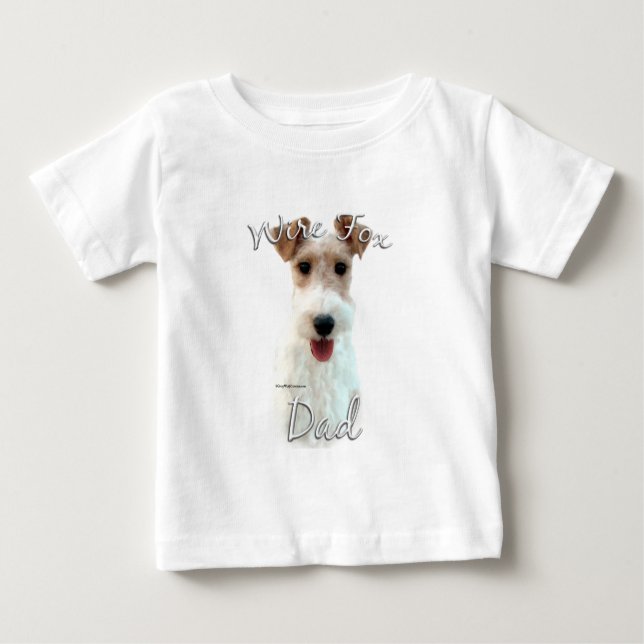 Camiseta De Bebé Wire Fox Terrier Dad 2 (Anverso)