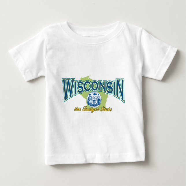 Camiseta De Bebé Wisconsin (Anverso)