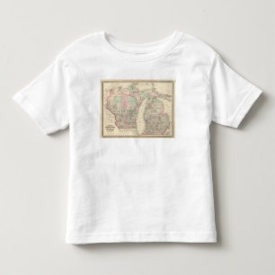 Camiseta De Bebé Wisconsin y Michigan