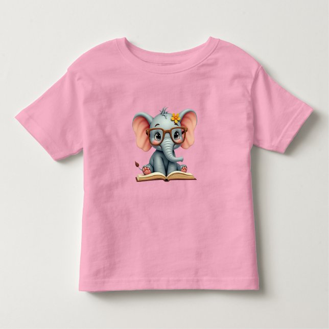 Camiseta De Bebé Wise Baby Elephant (Anverso)