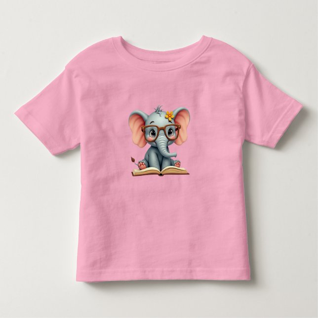 Camiseta De Bebé Wise Baby Elephant (Anverso)