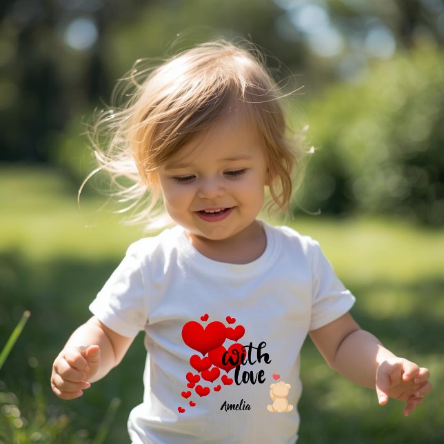 Camiseta De Bebé With Love Personalized Toddler T-Shirt (Subido por el creador)