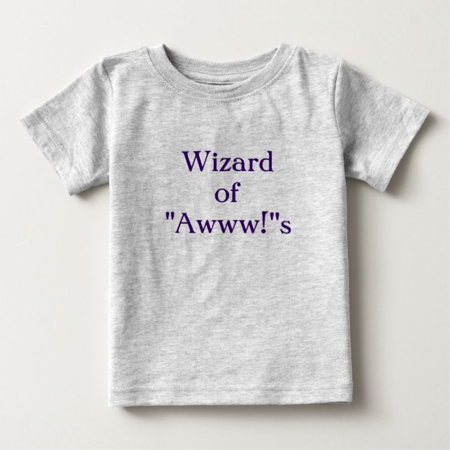 Camiseta De Bebé Wizard of "Awww!"s (Anverso)