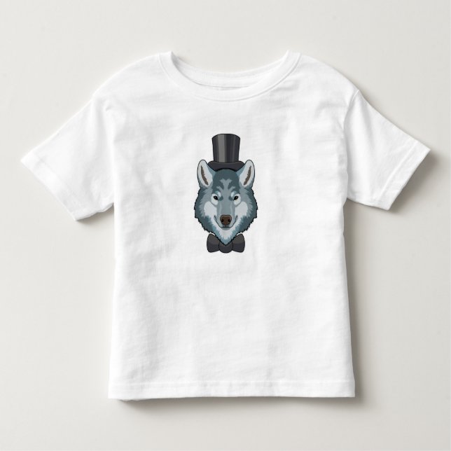 Camiseta De Bebé Wolf as Groom con Bow (Anverso)