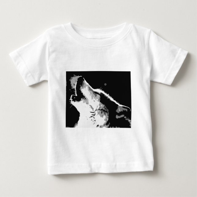 Camiseta De Bebé Wolf Howling (Anverso)
