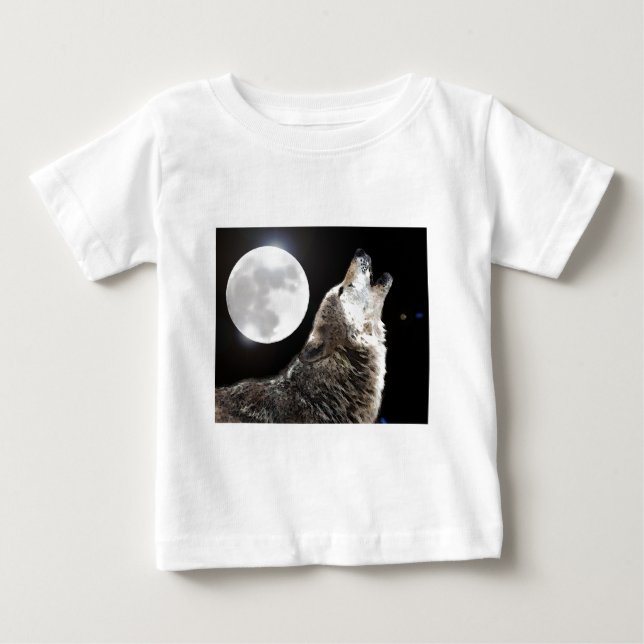 Camiseta De Bebé Wolf & Moon (Anverso)