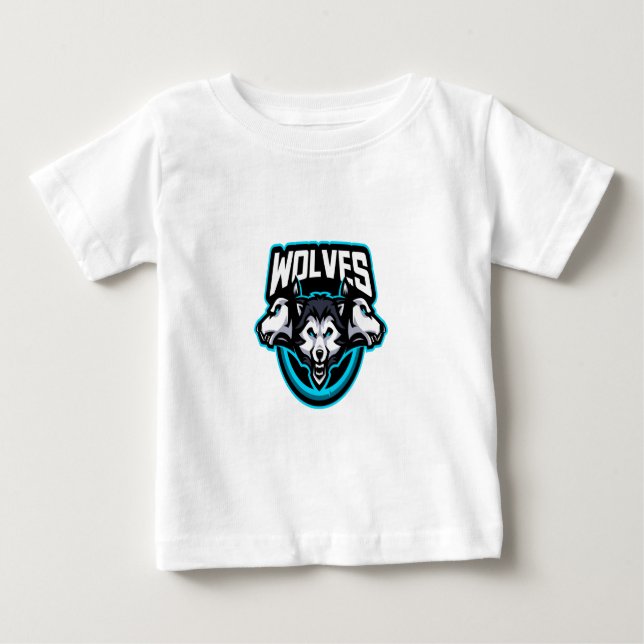 Camiseta De Bebé wolves (Anverso)