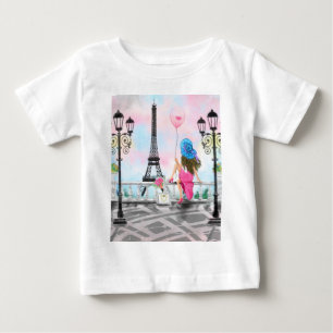 Camiseta De Bebé Woman In Paris Baby T-Shirt - Eiffel Tower