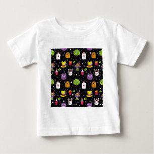 Camiseta De Bebé Wonderland negro