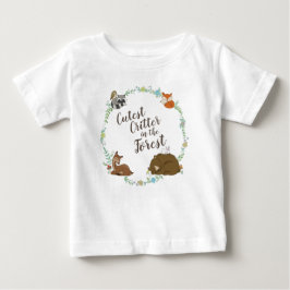 Camiseta De Bebé Woodland Animal Baby Shower
