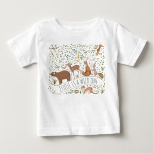 Camiseta De Bebé Woodland Animals Forest Friends Baby Shower