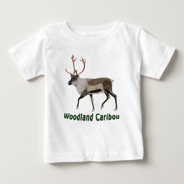 Camiseta De Bebé Woodland Caribou (Anverso)