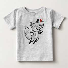 Camiseta De Bebé Woodland Fox Baby T-Shirt