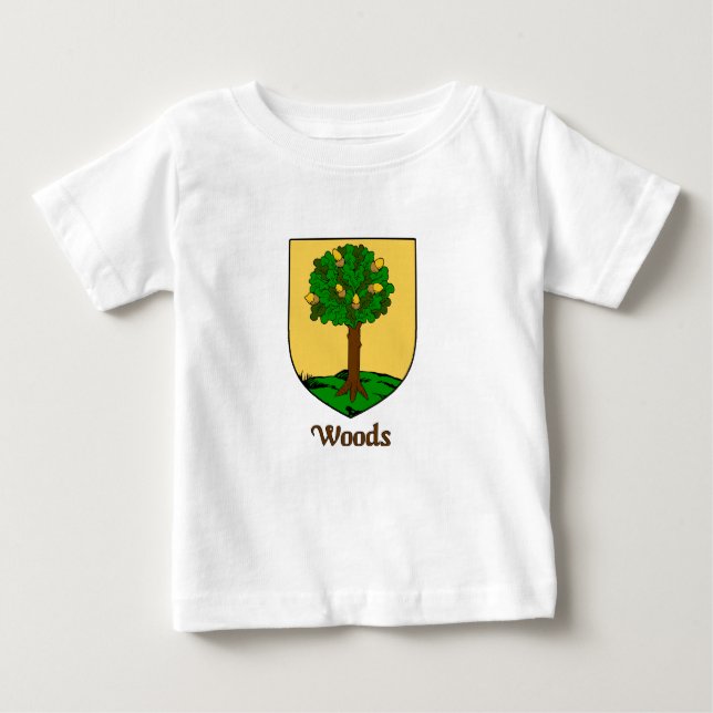 Camiseta De Bebé Woods Family Shield (Anverso)