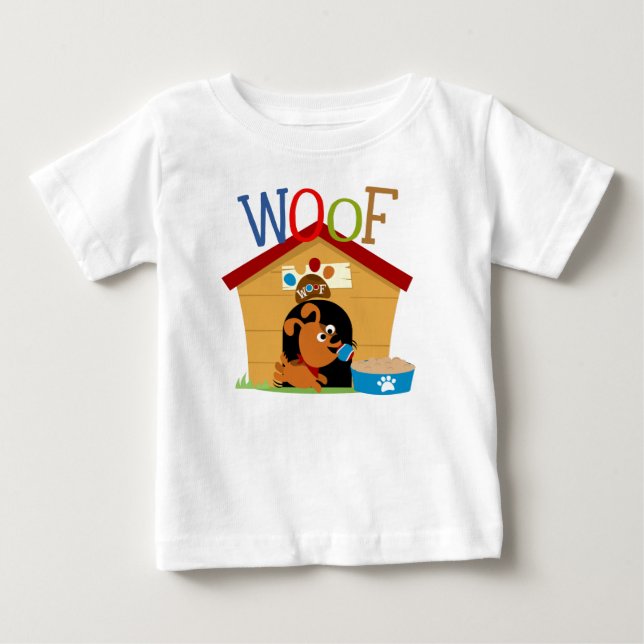 Camiseta De Bebé Woof Dog (Anverso)