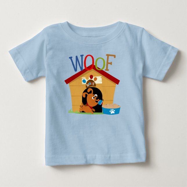 Camiseta De Bebé Woof Dog (Anverso)
