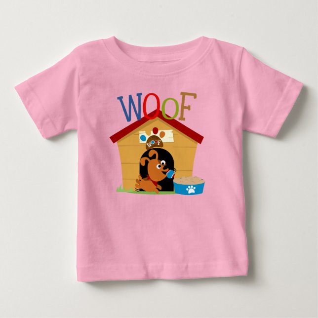 Camiseta De Bebé Woof Dog (Anverso)