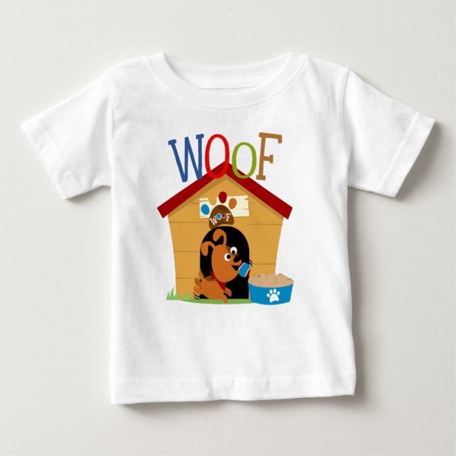 Camiseta De Bebé Woof Dog (Anverso)