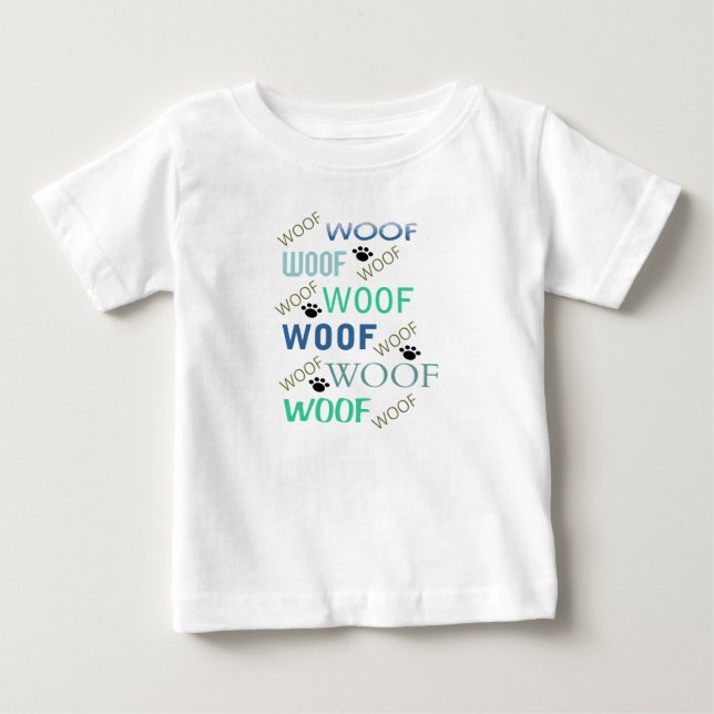 Camiseta De Bebé WOOF Por Todo El Niño Tee (Anverso)