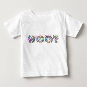 Camiseta De Bebé ¡Woot! - Fuente del purpurina