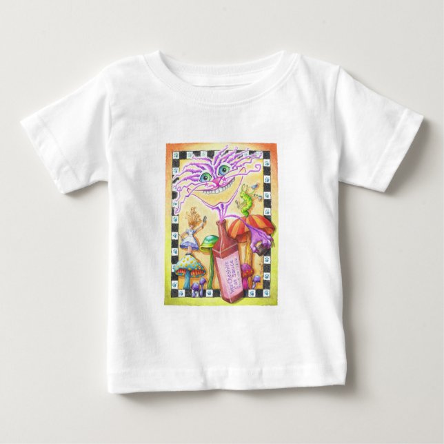 Camiseta De Bebé WorCHESHIRE CAT (Anverso)