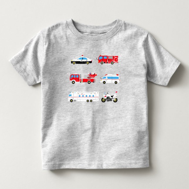 Camiseta De Bebé working cars T-shirt (Anverso)
