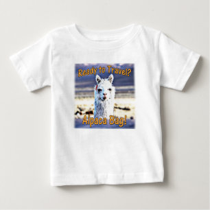 Camiseta De Bebé World Traveller - Funny Alpaca Bag