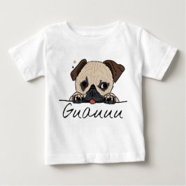 Camiseta De Bebé Wow puppy. Perrito guauu