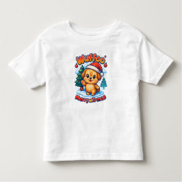 Camiseta De Bebé Wuffoo Roony Merry X-mas Kawaii 3D Holiday