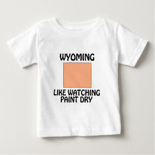 Camiseta De Bebé Wyoming - Como ver secar la pintura