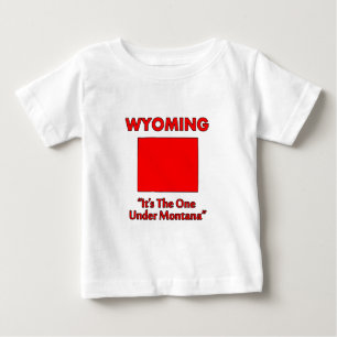 Camiseta De Bebé Wyoming - Es el que está debajo de Montana