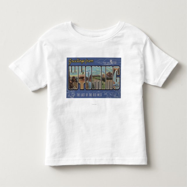 Camiseta De Bebé Wyoming (pasado del viejo oeste) (Anverso)