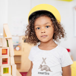 Camiseta De Bebé X es para Xenarthra: Descubra el alfabeto