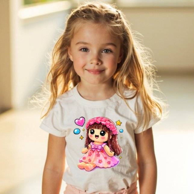 Camiseta De Bebé Y2K Kawaii Doll Sticker Style – Cute Girls Toy Pop (Subido por el creador)