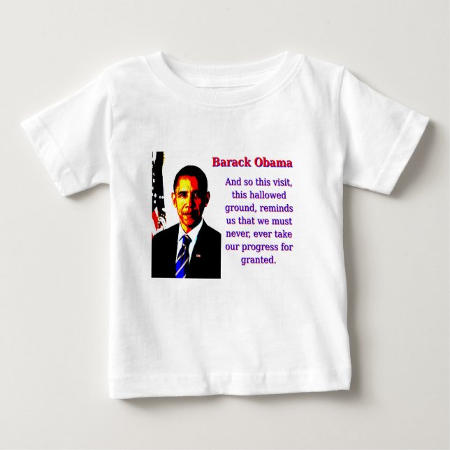 Camiseta De Bebé Y Así Esta Visita - Barack Obama (Anverso)
