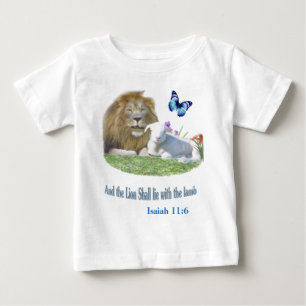 Camiseta De Bebé Y el León estará con el Cordero