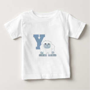Camiseta De Bebé Y es para Yeti. Lindo monstruo yeti de dibujos ani