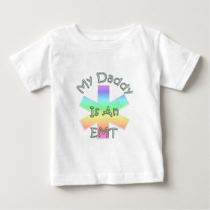 Camiseta De Bebé Y mi papá es un EMT