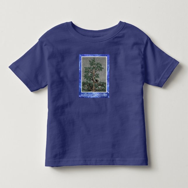 Camiseta De Bebé Y Un Porcupine En Un Árbol De Pino (Anverso)