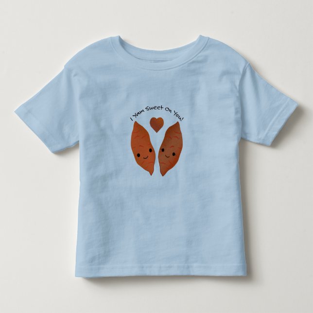 Camiseta De Bebé Yam Sweet Cute Sweet Potato (Anverso)