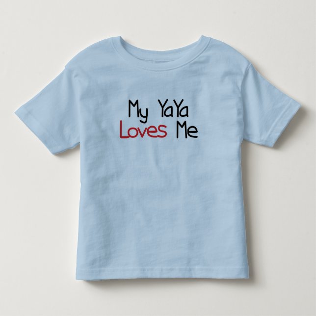 Camiseta De Bebé YaYa me ama (Anverso)