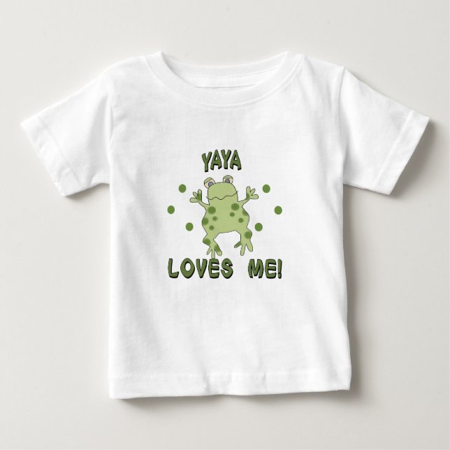Camiseta De Bebé YaYa me ama rana (Anverso)
