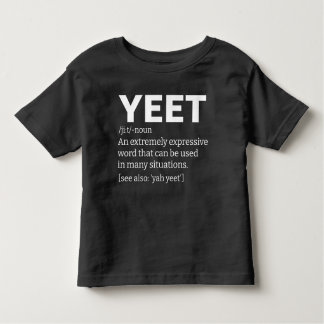 Camiseta De Bebé Yeet Definition Black