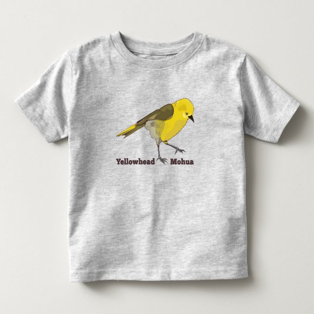 Camiseta De Bebé Yellowhead Mohua (Anverso)
