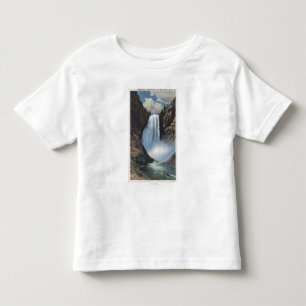 Camiseta De Bebé Yellowstone, WYLower cae de debajo la visión
